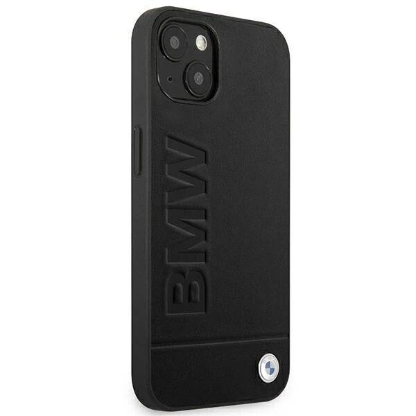 Hülle BMW BMHCP14MSLLBK iPhone 14 Plus 6,7″schwarz / schwarz Lederstempel-4