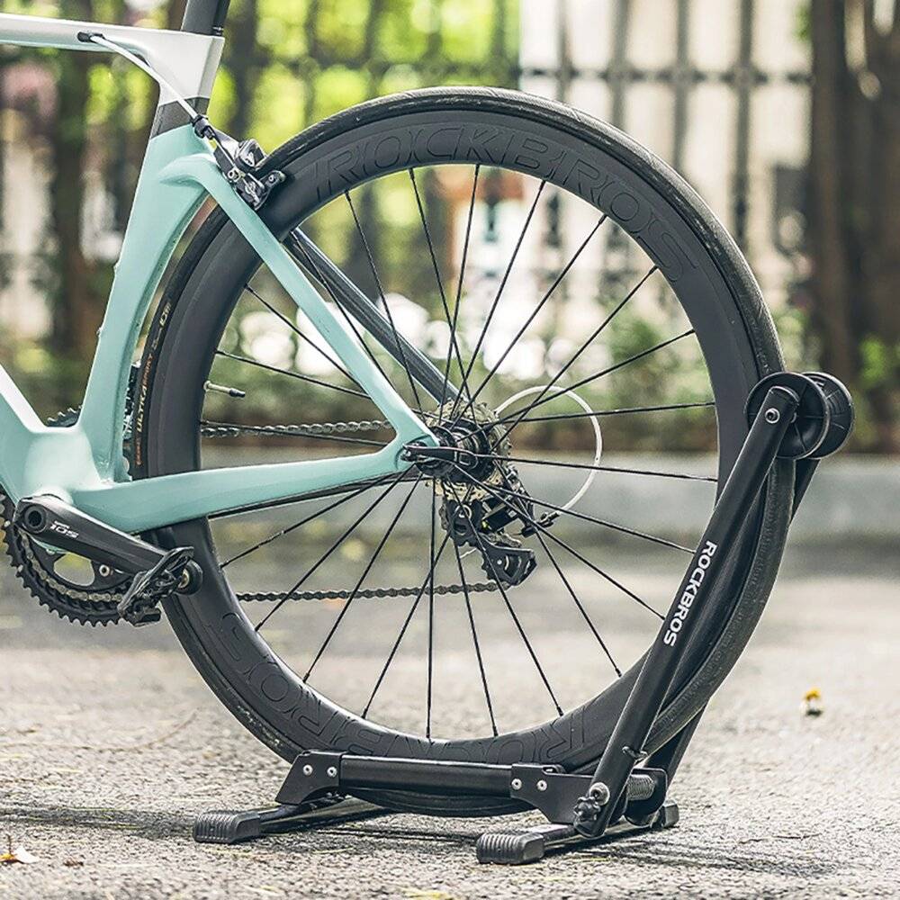 Rockbros 27210001001 Klappbarer Fahrradständer – Schwarz-1