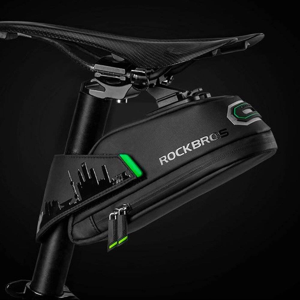 Rockbros C27-1 Fahrradtasche unter Sattel - Schwarz-2