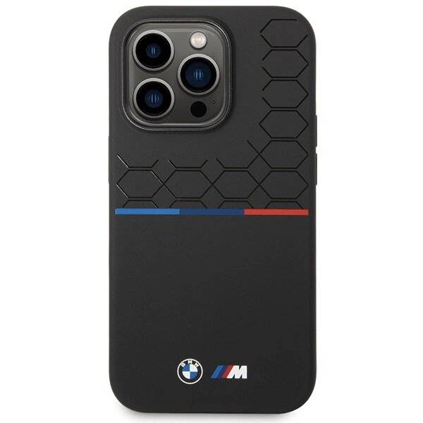 BMW Silikon-Musterhülle iPhone 15 Pro – Schwarz-3