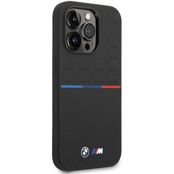 BMW Silikon-Musterhülle iPhone 15 Pro – Schwarz-4