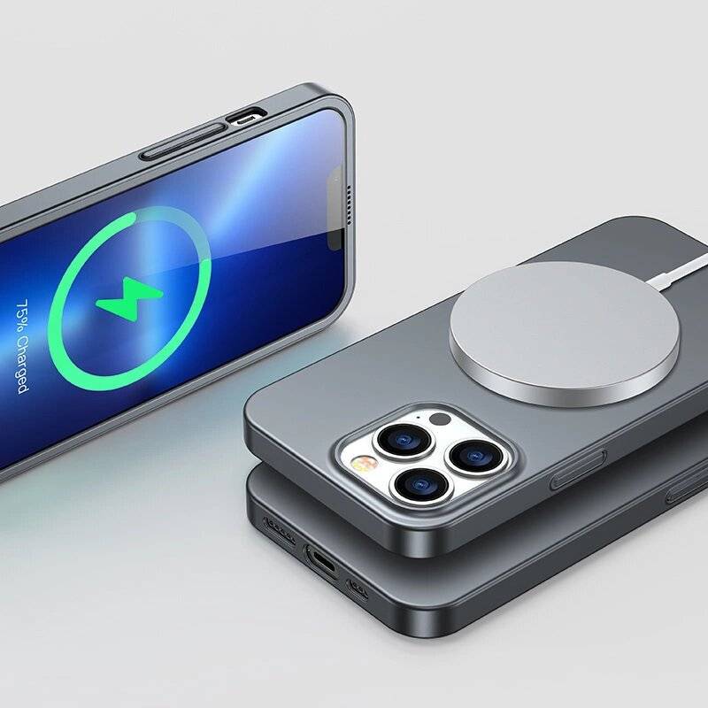 Joyroom 360 Full Case Cover iPhone 13 Pro Back & Front + Tempered Glass Grey JR-BP935 tranish-4