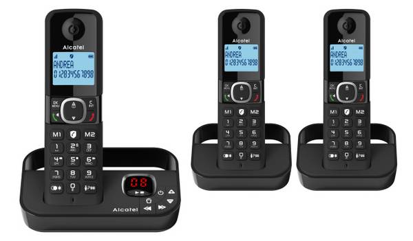 ALCATEL F860 DUO- DECT Schnurlostelefon - Großes Display Multimedia-Technik Telefon