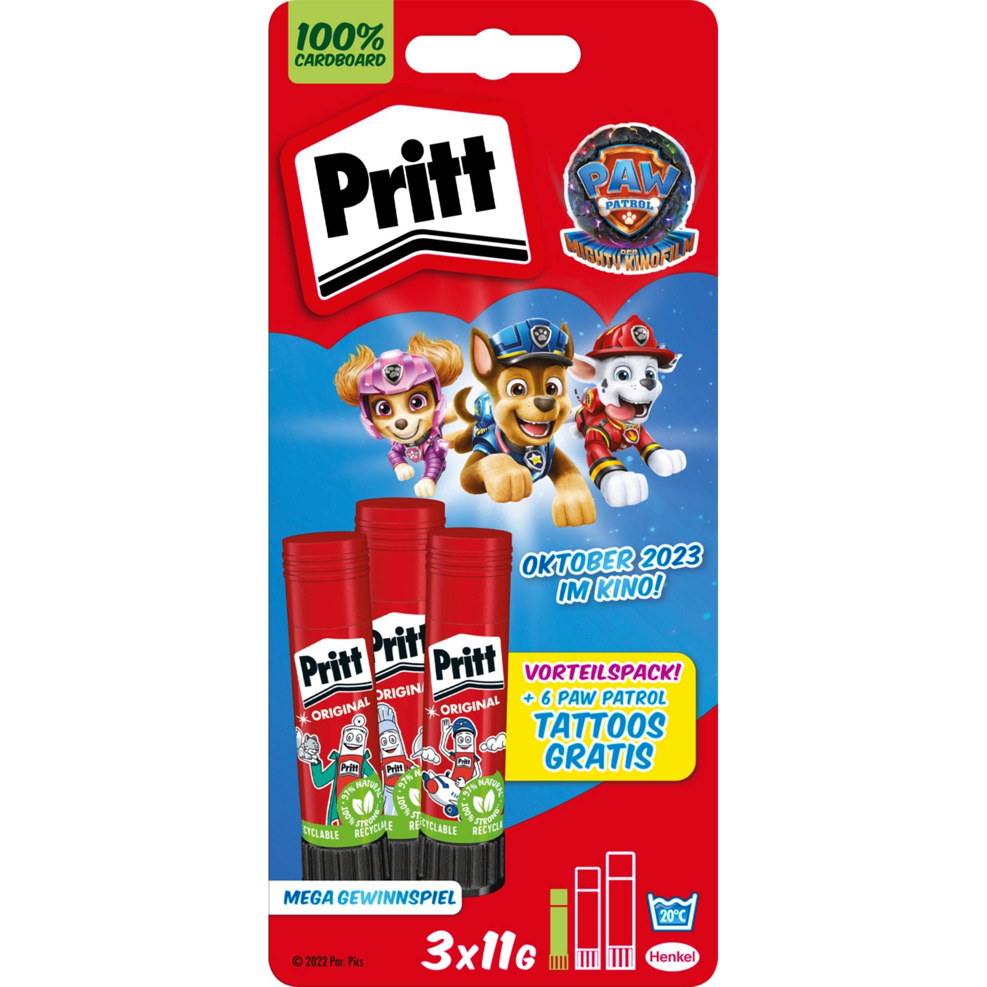 Pritt Klebestift Alles steht Kopf 2 11g 3St PGS5B-0