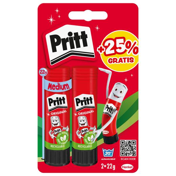 Pritt Klebestift 2x22g PBS6B