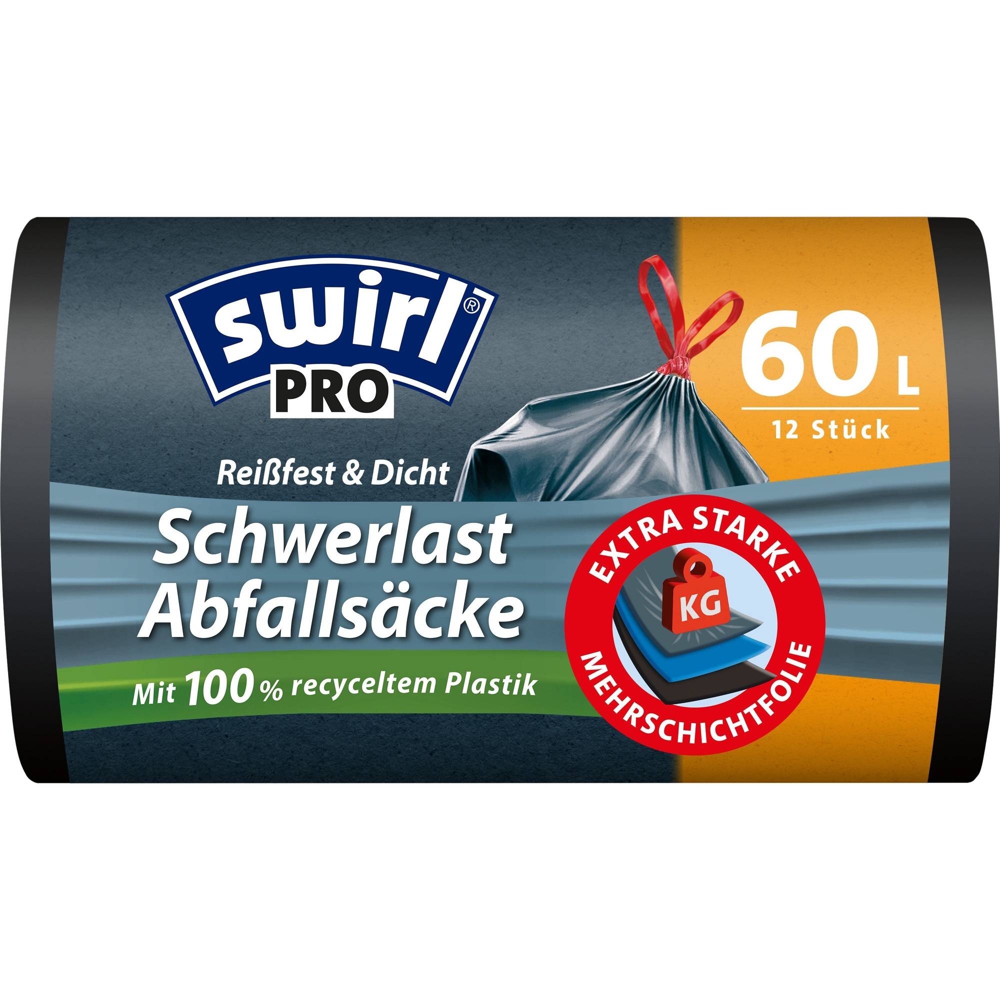 SWIRL - 216007 - 60 l - Schwarz - Kunststoff - 12 Stück(e)-0