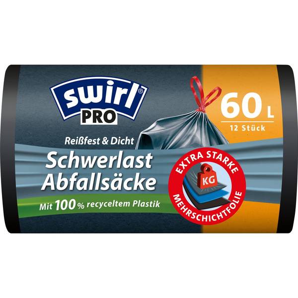 SWIRL - 216007 - 60 l - Schwarz - Kunststoff - 12 Stück(e)