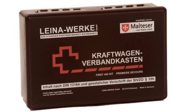 LEINA KFZ-Verbandkasten Standard, Inhalt DIN 13164, schwarz (89100071)-2