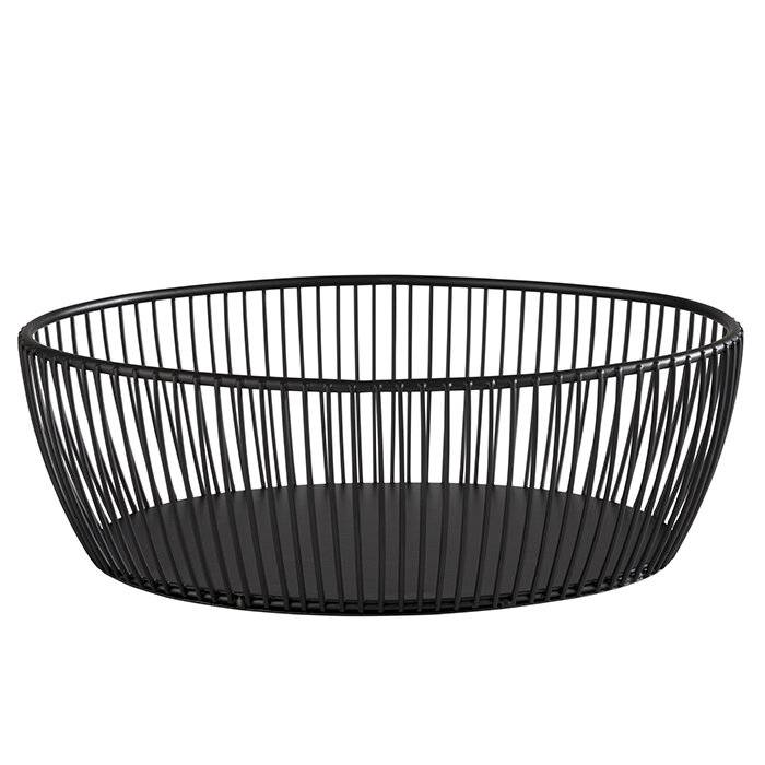 APS Brot- und Obstkorb SVART, oval, 240 x 190 mm, schwarz-2