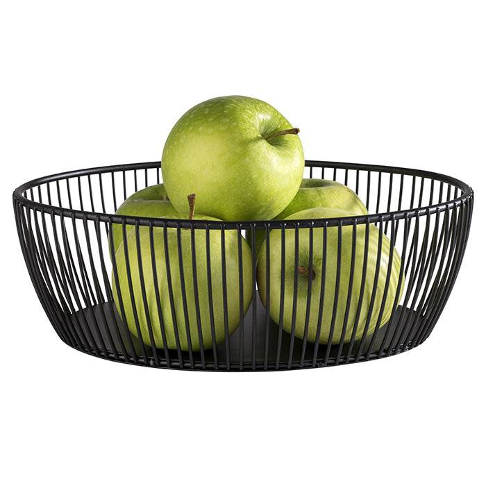 APS Brot- und Obstkorb SVART, oval, 240 x 190 mm, schwarz-1