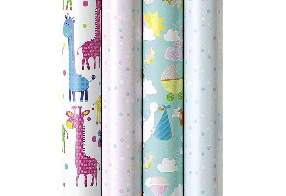 ZOEWIE Geschenkpapier Baby 200 x 70 cm-1
