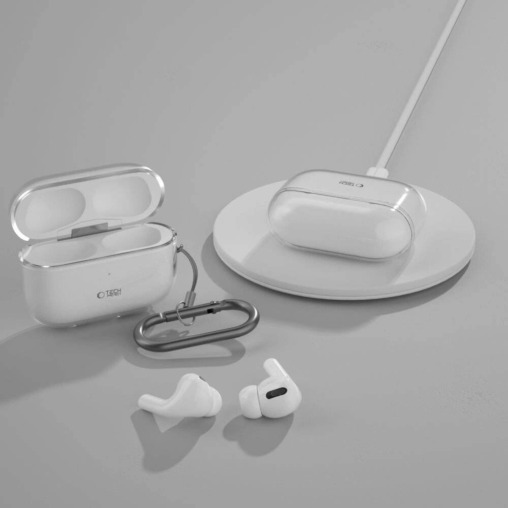 Tech-Protect FlexAir-Hülle Apple AirPods Pro 1 / 2 – transparent-1