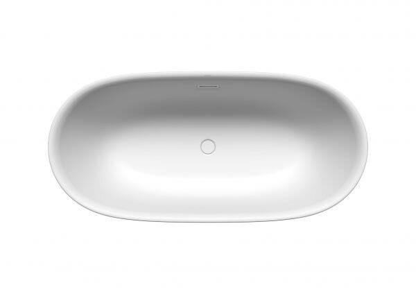 Kaldewei Badewanne Oyo Duo oval 439x820x1730mm 186l Alpinweiß Matt m. ÜL, Garn.KA4034, o. Antislip, GL, PEFF-3