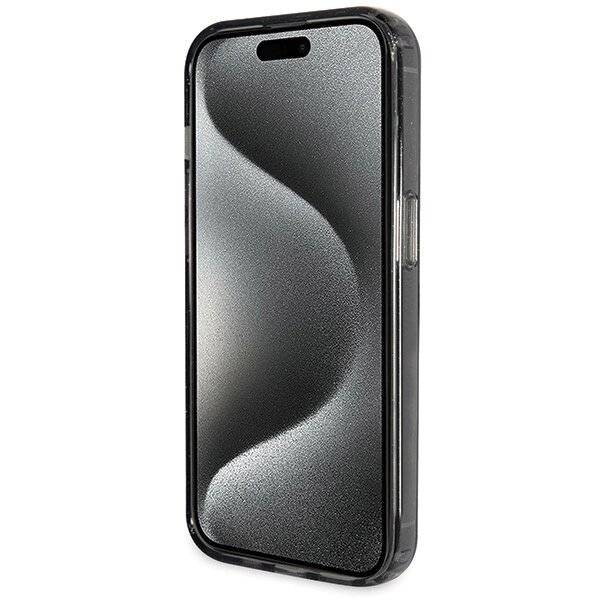 Guess Ring Stand Script Glitter MagSafe-Hülle iPhone 13 Pro Max – Schwarz-4