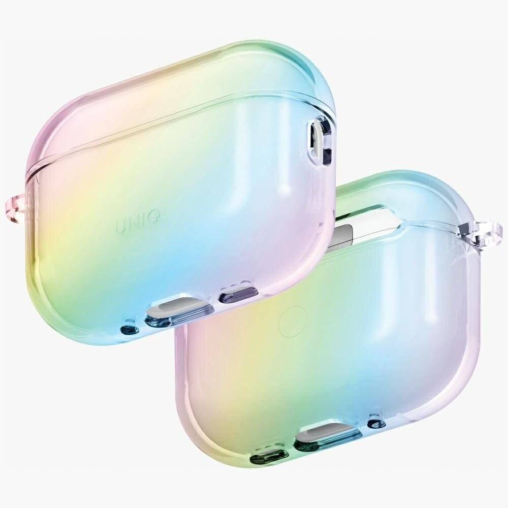 Uniq Iridescia Hängehülle für AirPods Pro 3 – Transparent, mehrfarbig-3