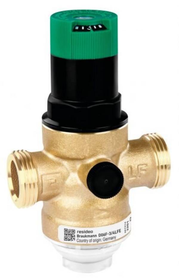 HONEYWELL Druckminderer D06F-LF Messing bleifrei, LFE, R 2