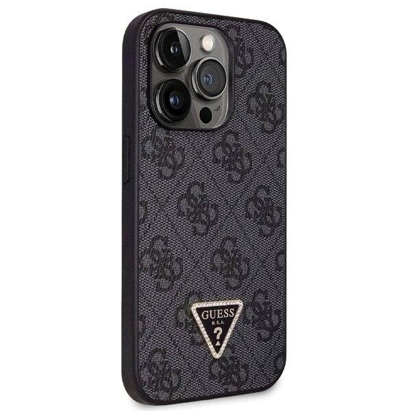 Guess GUHCP14LP4TDSCPK Hülle iPhone 14 Pro – schwarz Crossbody 4G Metal Logo-2