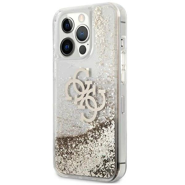 Guess 4G Big Liquid Glitter Case iPhone 13 Pro Max 6,7″ - Gold-1