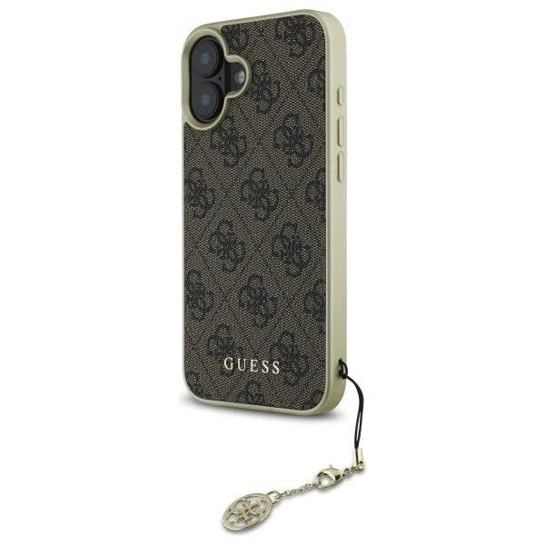 Guess 4G Charms Collection Hülle iPhone 16 – braun-1
