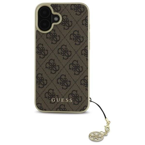 Guess 4G Charms Collection Hülle iPhone 16 – braun-2