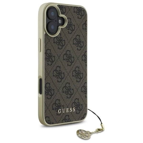 Guess 4G Charms Collection Hülle iPhone 16 – braun-3