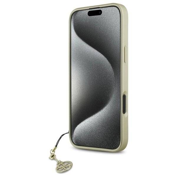 Guess 4G Charms Collection Hülle iPhone 16 – braun-4