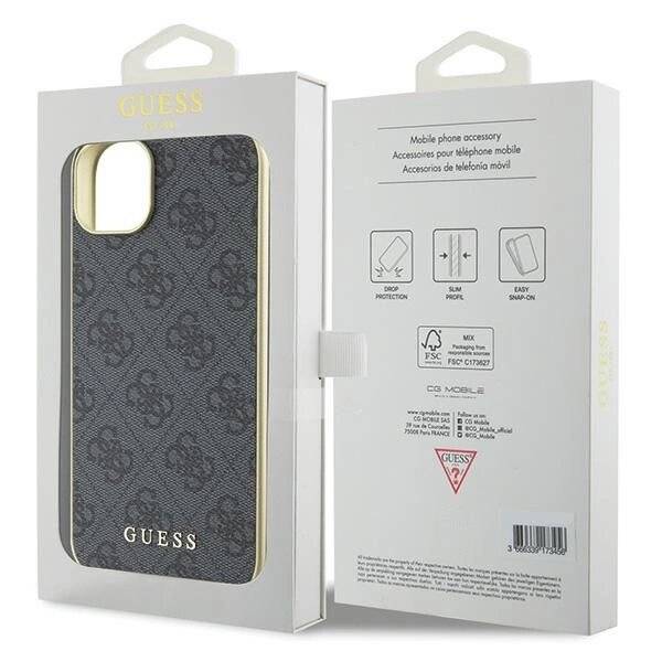 Guess 4G Charms Collection Hülle iPhone 15 Plus – Grau-1