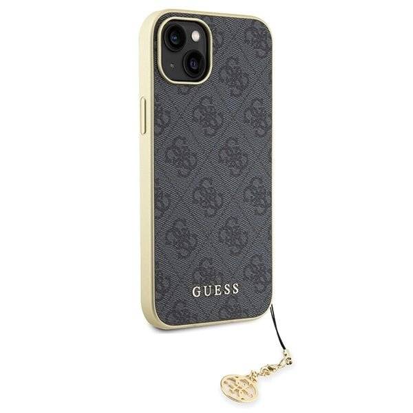 Guess 4G Charms Collection Hülle iPhone 15 Plus – Grau-4