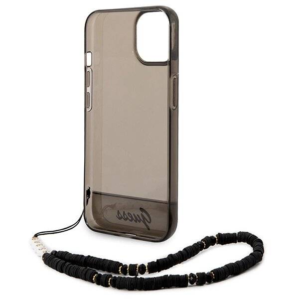 Guess GUHCP14SHGCOHK iPhone 14 6.1″schwarz / schwarzes Hardcase Translucent Pearl Strap-4
