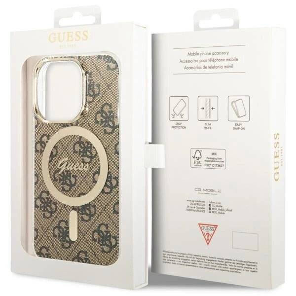 Guess GUHMP13LH4STW iPhone 13 Pro / 6.1" Braun/Braun Hardcase 4G MagSafe-5