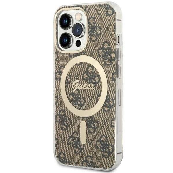 Symbolbild für Guess GUHMP13LH4STW iPhone 13 Pro / 6.1" Braun/Braun Hardcase 4G MagSafe