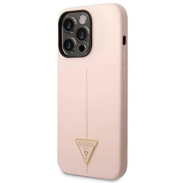 Guess GUHCP14LSLTGP iPhone 14 Pro 6.1″ pink/pink Hardcase Silikon Dreieck-2