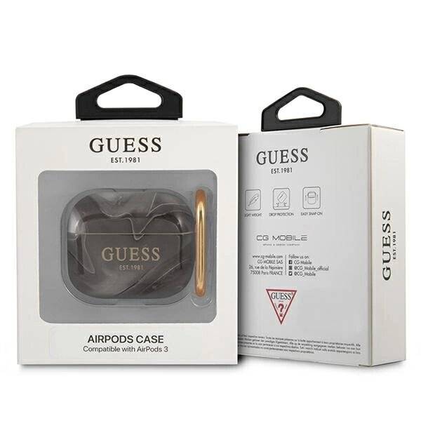Guess GUA3UNMK AirPods 3 Abdeckung schwarz/schwarz Marble Collection-2
