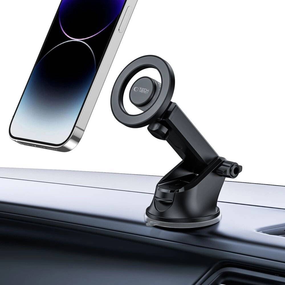 Tech-Protect N51 Autotelefonhalter MagSafe Cockpit/Lüftungsschlitze – Schwarz-1