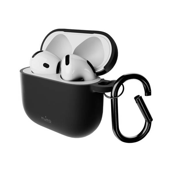 Puro Icon Hülle für AirPods 4 – Schwarz