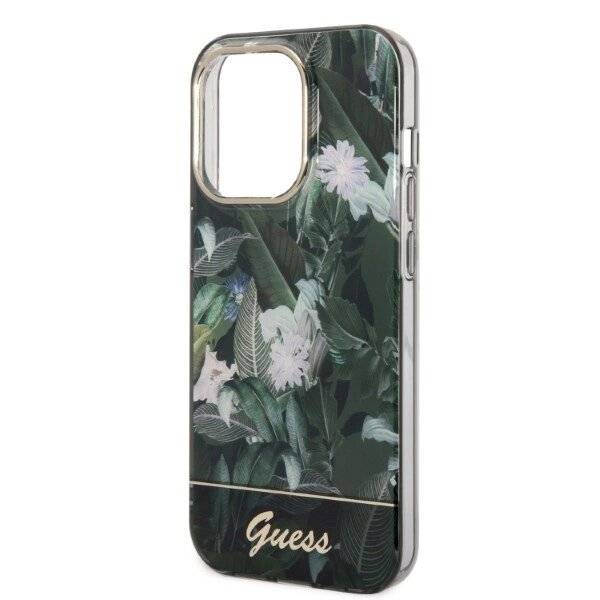 Guess Jungle Collection Hülle iPhone 14 Pro Max – grün-1