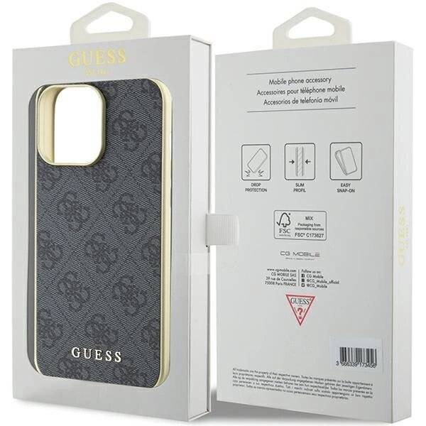 Guess 4G Charms Collection Hülle iPhone 15 Pro Max – Grau-1