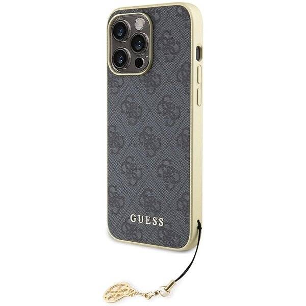 Guess 4G Charms Collection Hülle iPhone 15 Pro Max – Grau-2