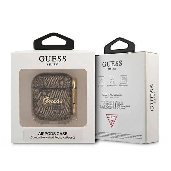 Guess GUA24GSMW AirPods decken braun / 4G Script Metal Collection ab-2