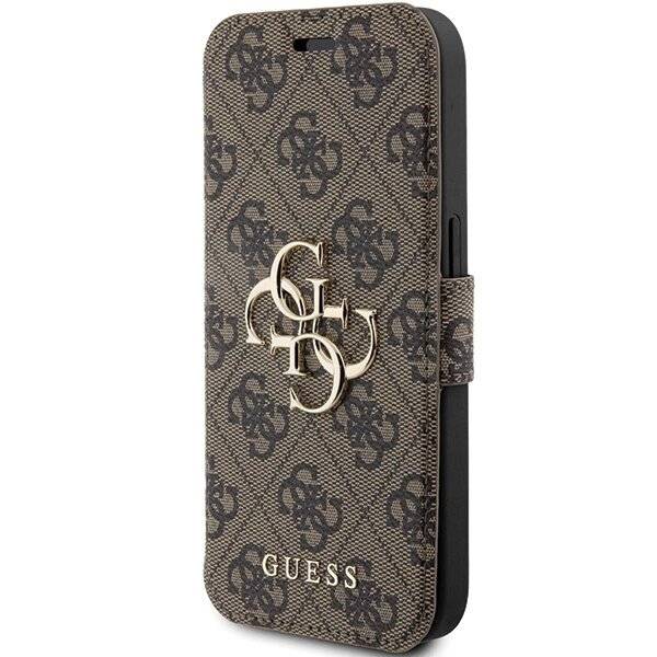 Guess 4G Metal Logo Hülle iPhone 15 Pro – braun-1