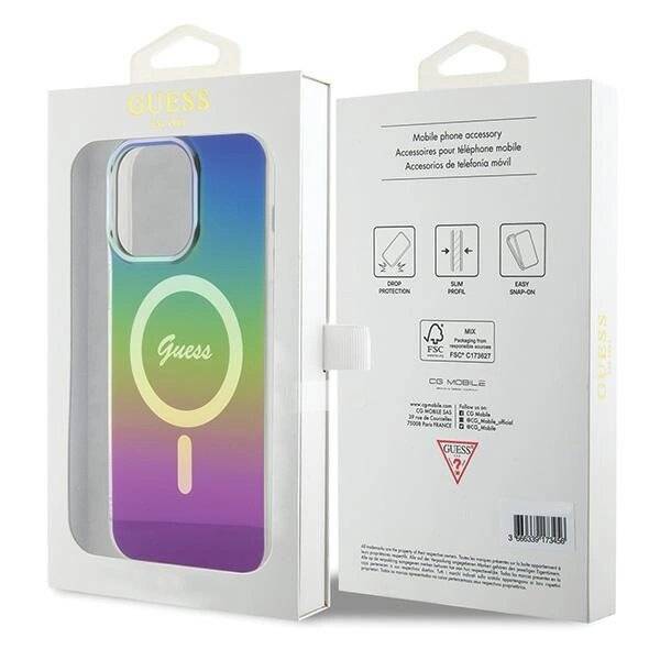 Guess IML Iridescent MagSafe Hülle iPhone 15 Pro – Schwarz-4