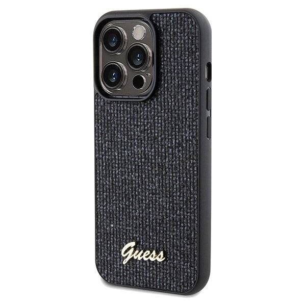 Guess Disco Metal Script Hülle iPhone 14 Pro Max – Schwarz-2
