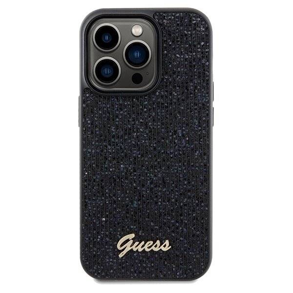 Guess Disco Metal Script Hülle iPhone 14 Pro Max – Schwarz-3