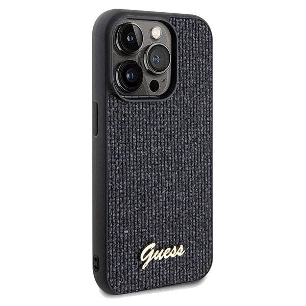 Guess Disco Metal Script Hülle iPhone 14 Pro Max – Schwarz-4