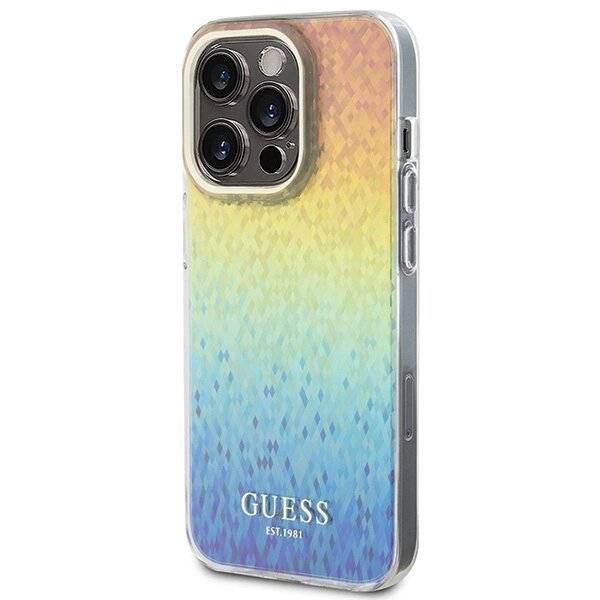Guess IML Faceted Mirror Disco Iridescent Hülle iPhone 15 Pro – mehrfarbig-1