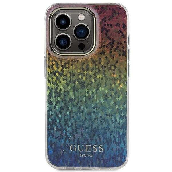 Guess IML Faceted Mirror Disco Iridescent Hülle iPhone 15 Pro – mehrfarbig-2