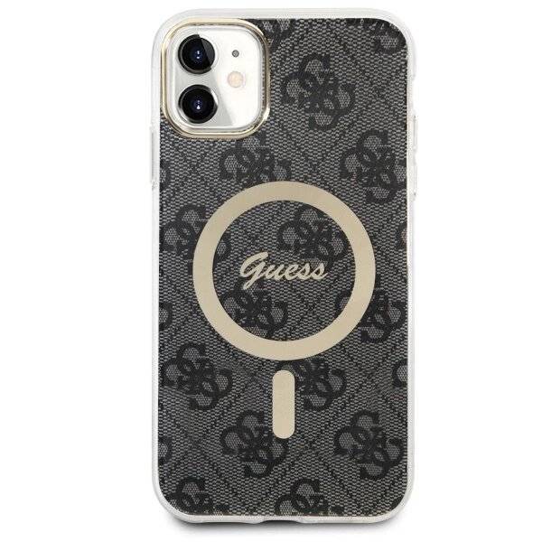 Guess GUHMN61H4STK iPhone 11 6.1" schwarz/schwarz Hardcase 4G MagSafe-1