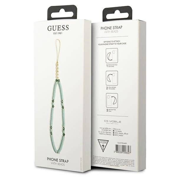 Guess Anhänger GUSTPEARP Phone Strap blau/blau Heishi Beads-2