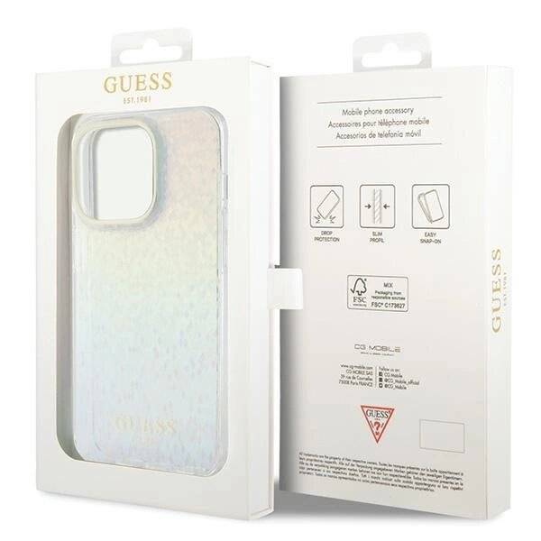 Guess IML Faceted Mirror Disco Iridescent Hülle iPhone 15 Pro – mehrfarbig-4