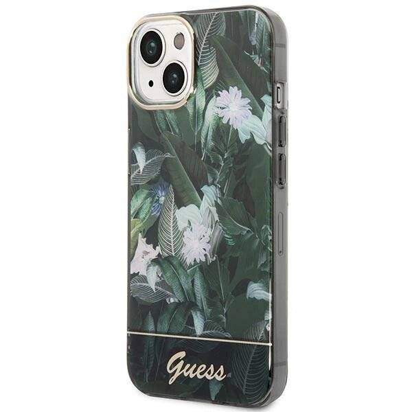 Guess Jungle Collection iPhone 14 Hülle - Grün-2